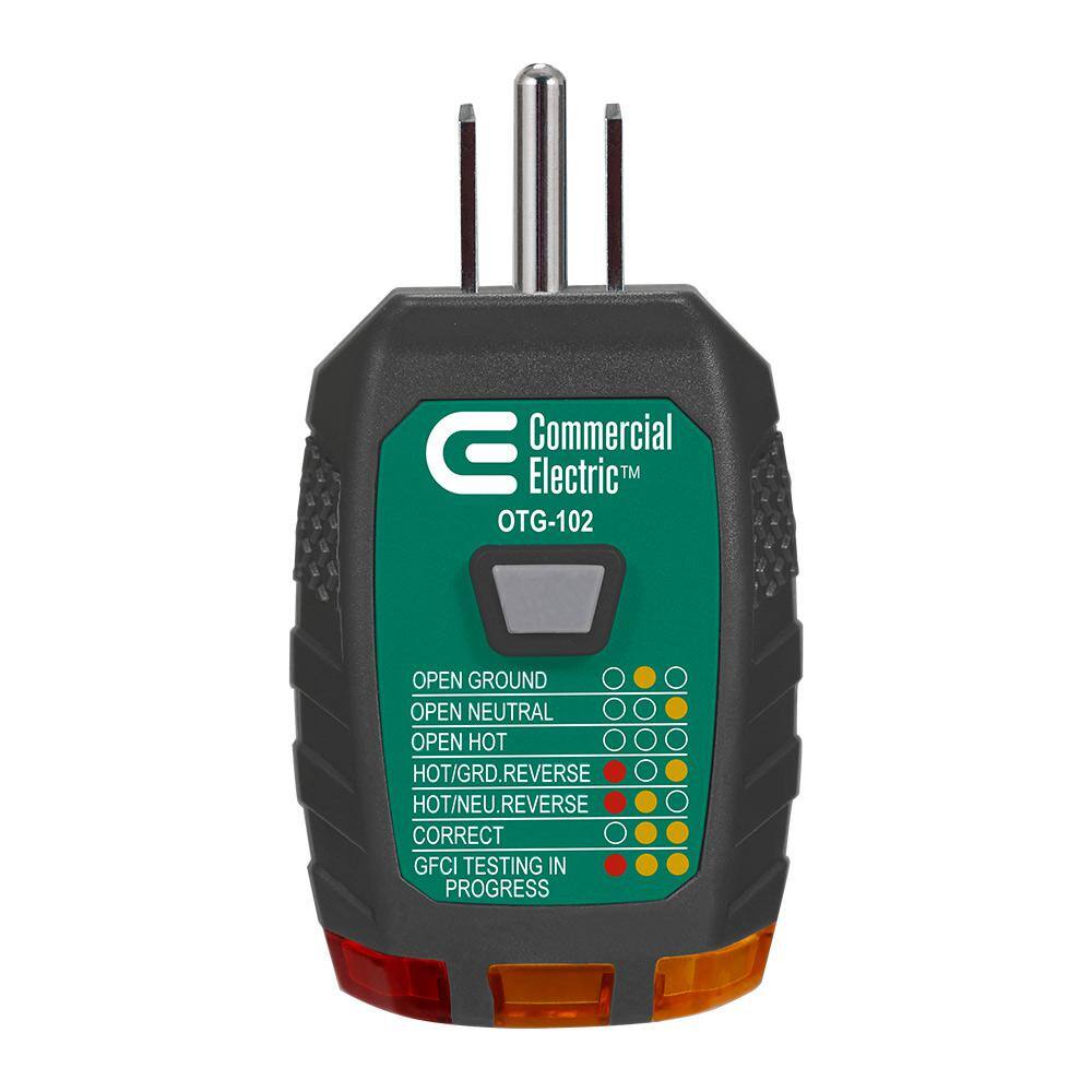 Commercial Electric Outlet Tester with GFCI OTG-102