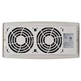 Suncourt Flush Fit Smart Register Booster Fan in White with Adaptor Plate Included HC500-WPL