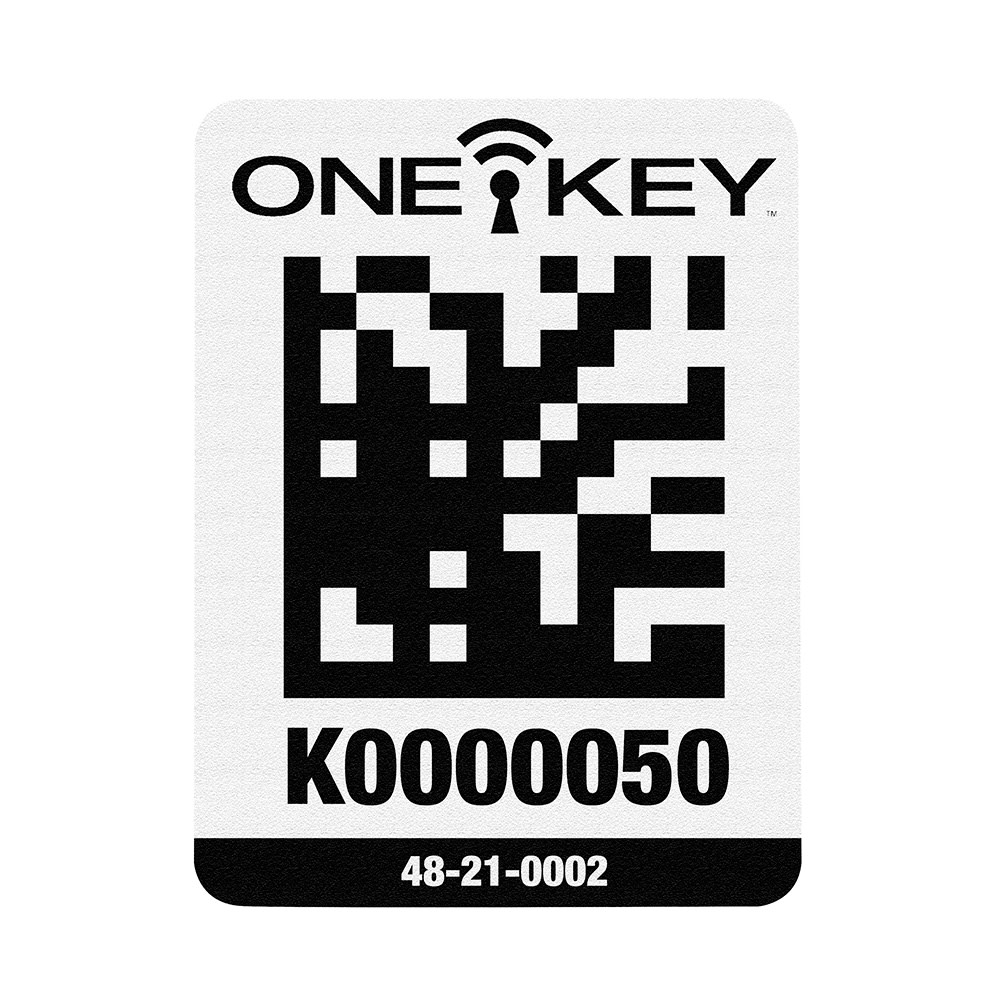 ONE-KEY™ Asset ID Tag – Large for Plastic Surface (100pc) ;