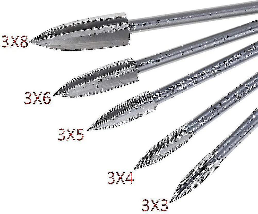 2023-5pcs Wood Carving And Engraving Drill Bit Milling Root Cutter Carving Tools Holzschnitzerei Und