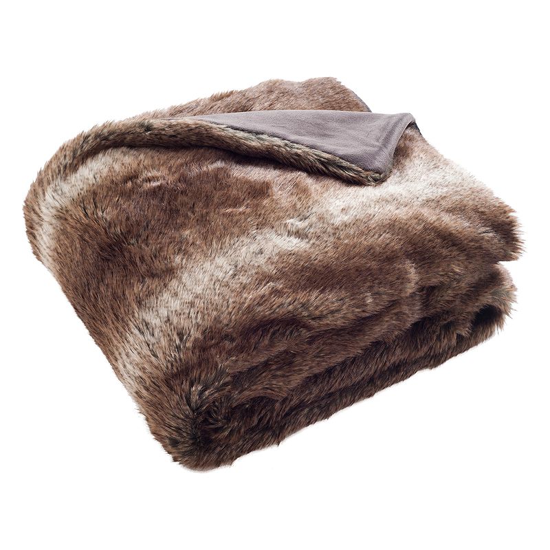 Safavieh Luxe Brick Faux Fur Throw