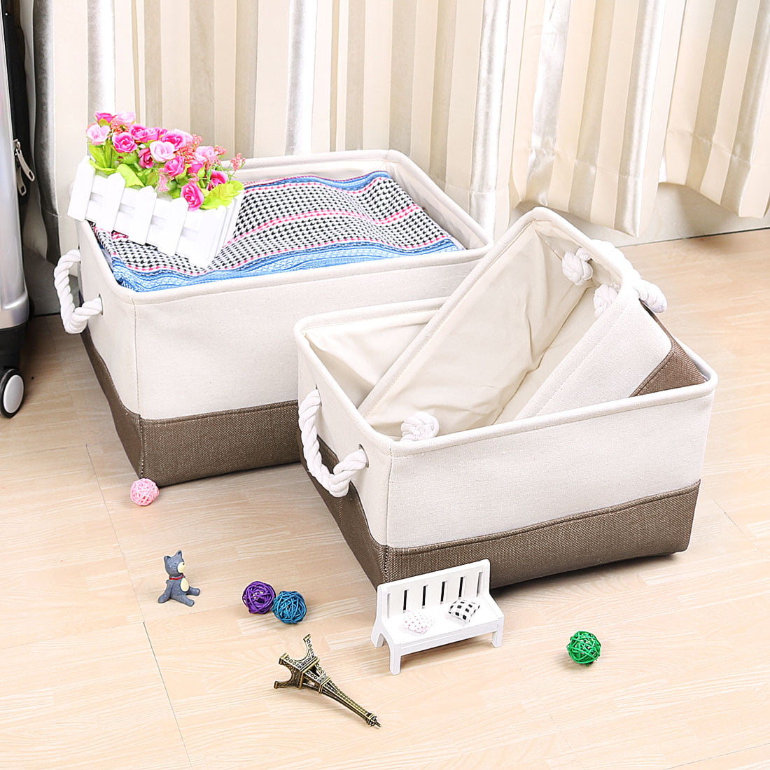 Collapsible Storage Bins Baskets for Toys Clothes Boxes Organizers Closet