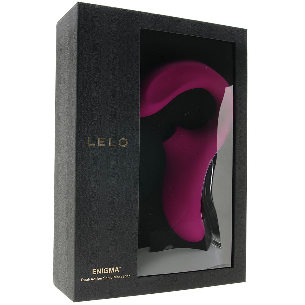 ENIGMA Dual Action Sonic Massager in Deep Rose