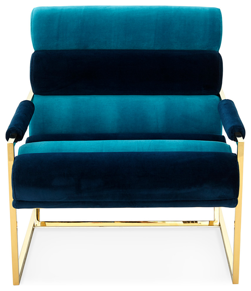 Channeled Goldfinger Lounge Chair   Contemporary   Armchairs And Accent Chairs   by Jonathan Adler  Houzz