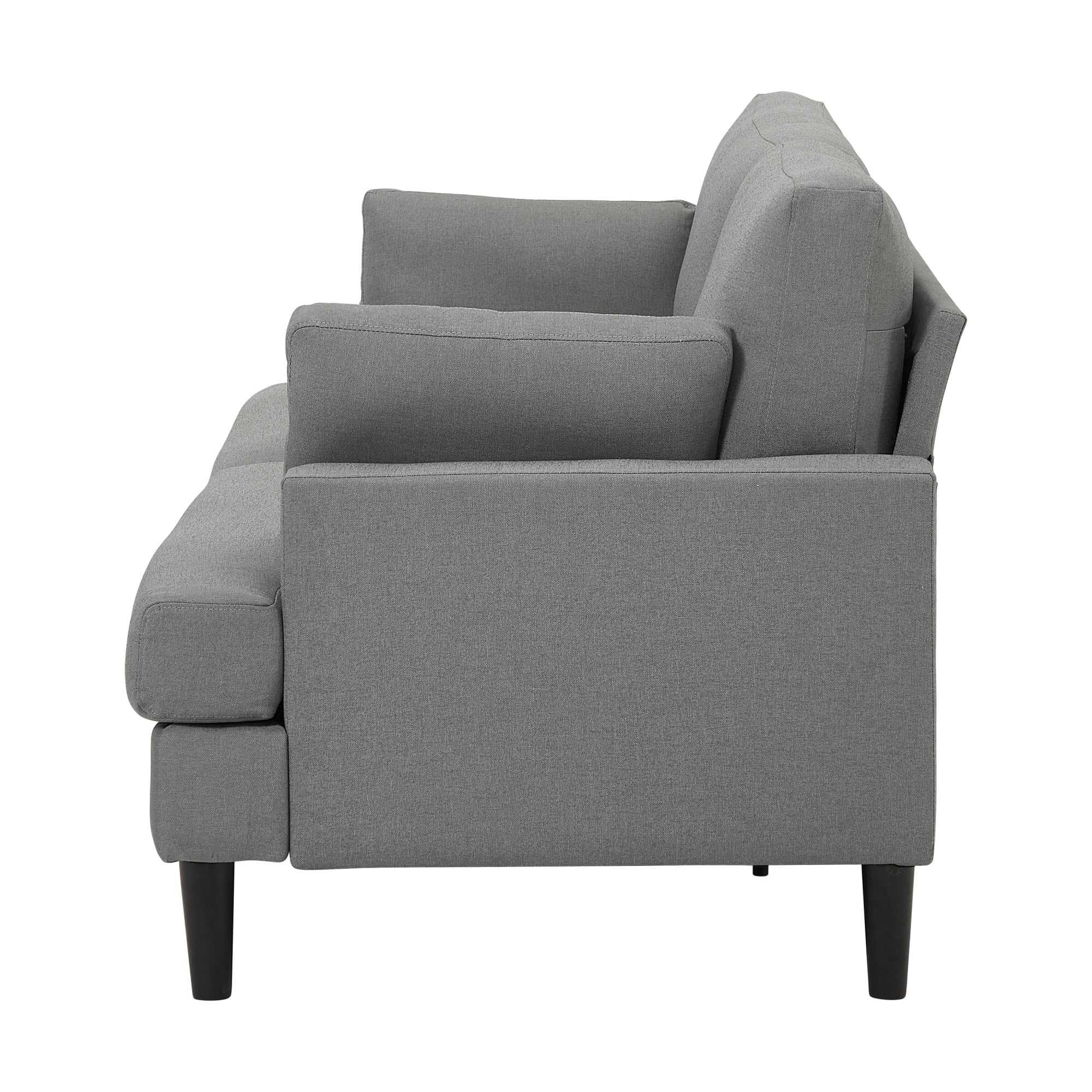 Positano Mid Modern Sofa, Smoke Grey