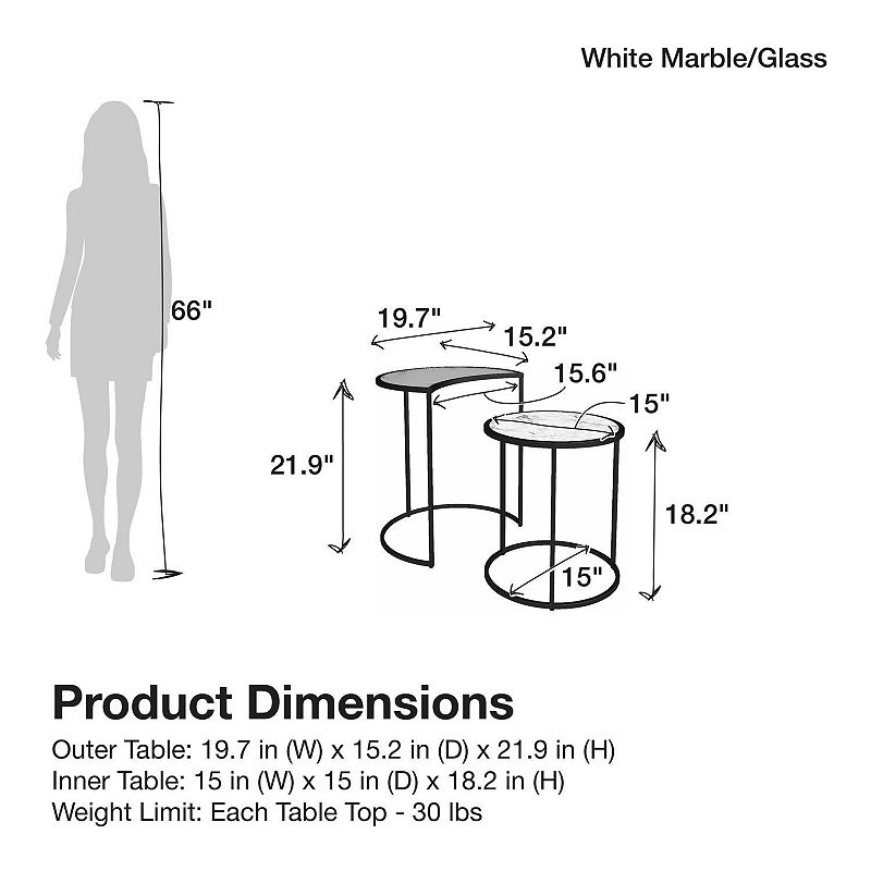 Mr. Kate Moon Phases Nesting End Tables