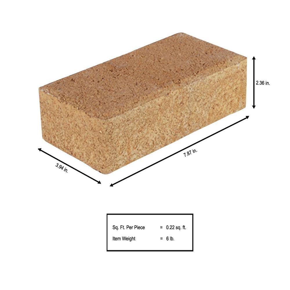 Pavestone Holland 7.75 in. x 4 in. x 2.25 in. San Diego Terracotta Concrete Paver (480-Pieces103 sq. ft.Pallet) 21776