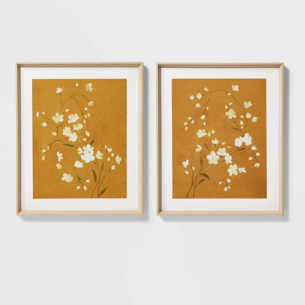 X 24 quot Floral Spring Framed Wall Art Designed With Studio Mcgee