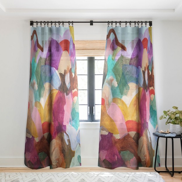 Laura Fedorowicz Beauty In The Connections Single Panel Sheer Window Curtain Deny Designs