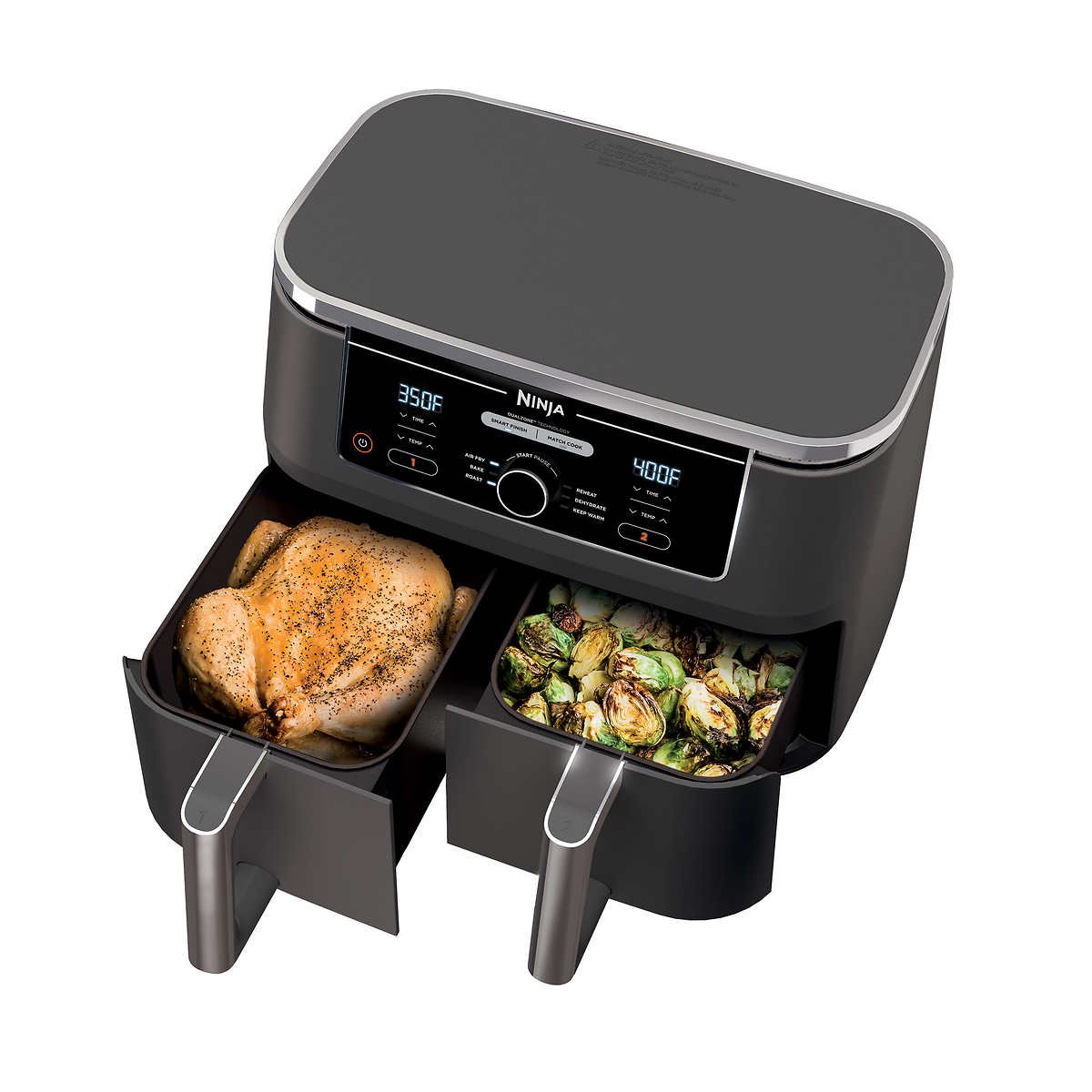 Ninja Foodi 6-in-1 10-qt XL 2-Basket Air Fryer with DualZone Technology