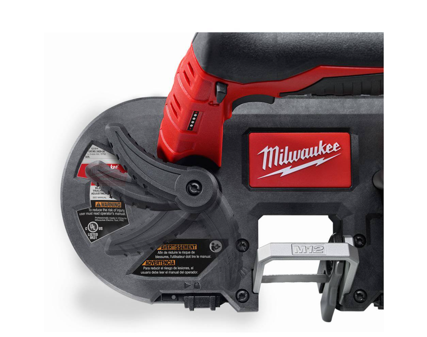 Milwaukee 2429-21XC-2364-20 M12 12-Volt Lithium-Ion Cordless Sub-Compact Band Saw XC Kit with M12 LED Flood Light