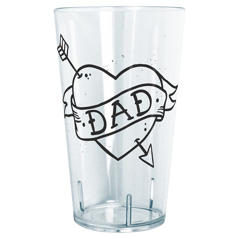 Dad Heart Tattoo Design 24-oz. Tritan Tumbler