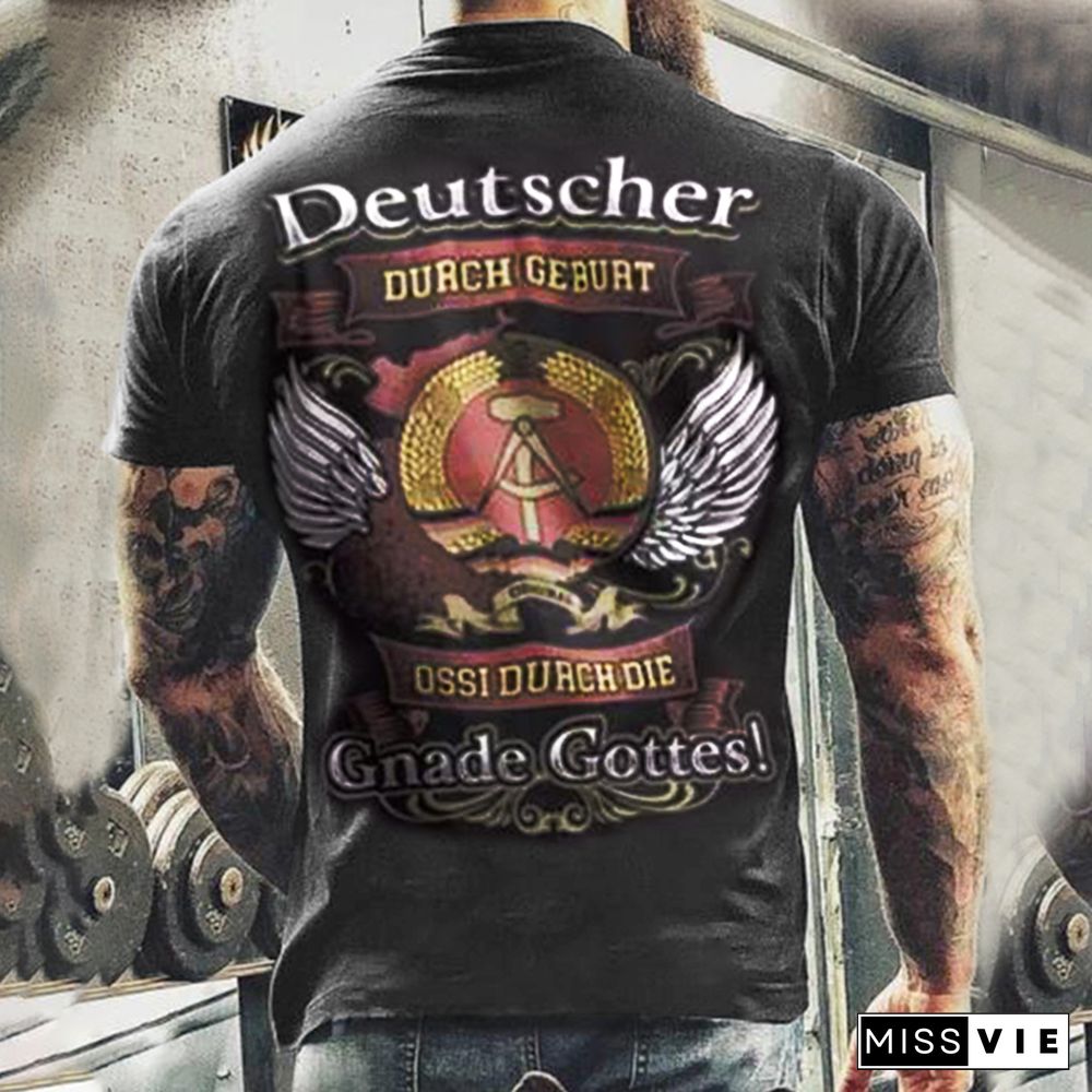 Deutscher. Men's Outdoor Retro Tactical T-Shirt