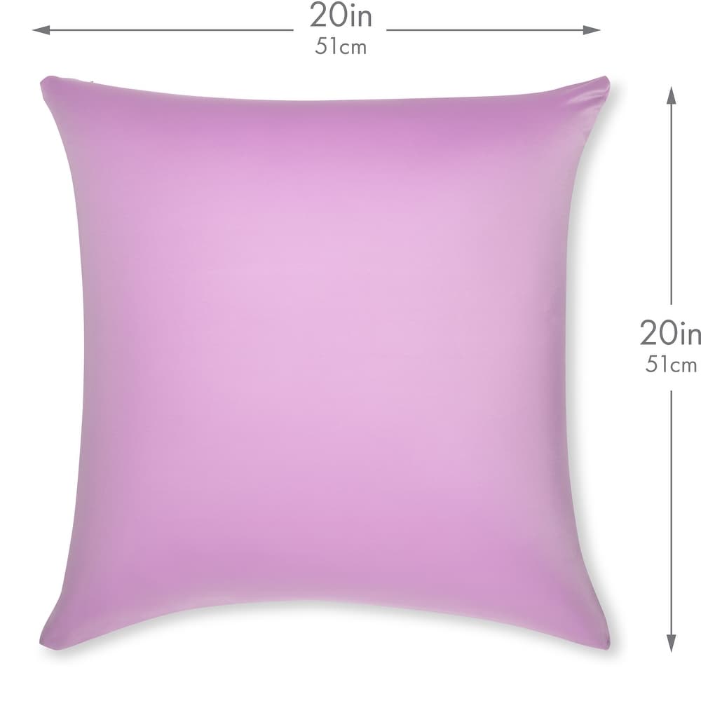 Throw Pillow Cozy Soft Microbead Purple: 1 Pc