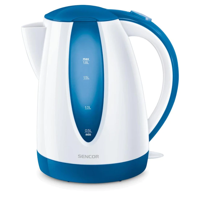 Sencor Blue 7-Cup Cordless Manual Electric Kettle