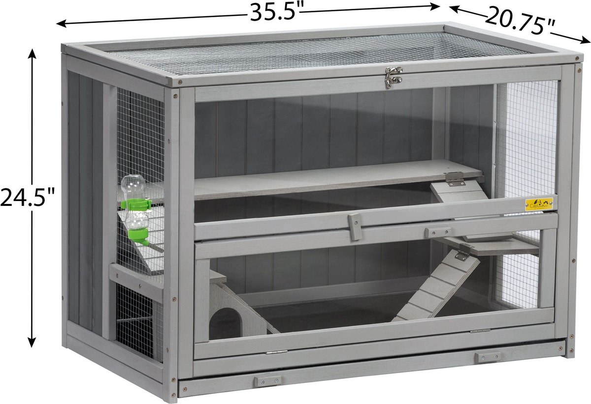 Coziwow 2-Story Small-Pet Habitat with Removable Tray Hamster Cage