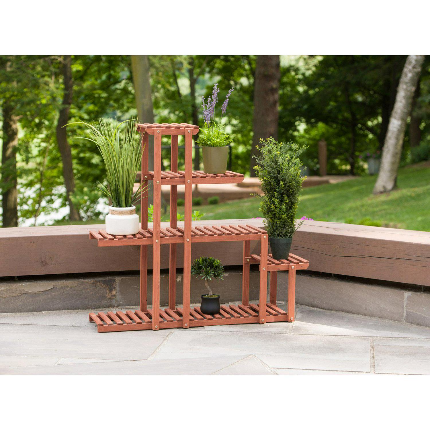 Leisure Season Multi Tier Outdoor Plant Stand