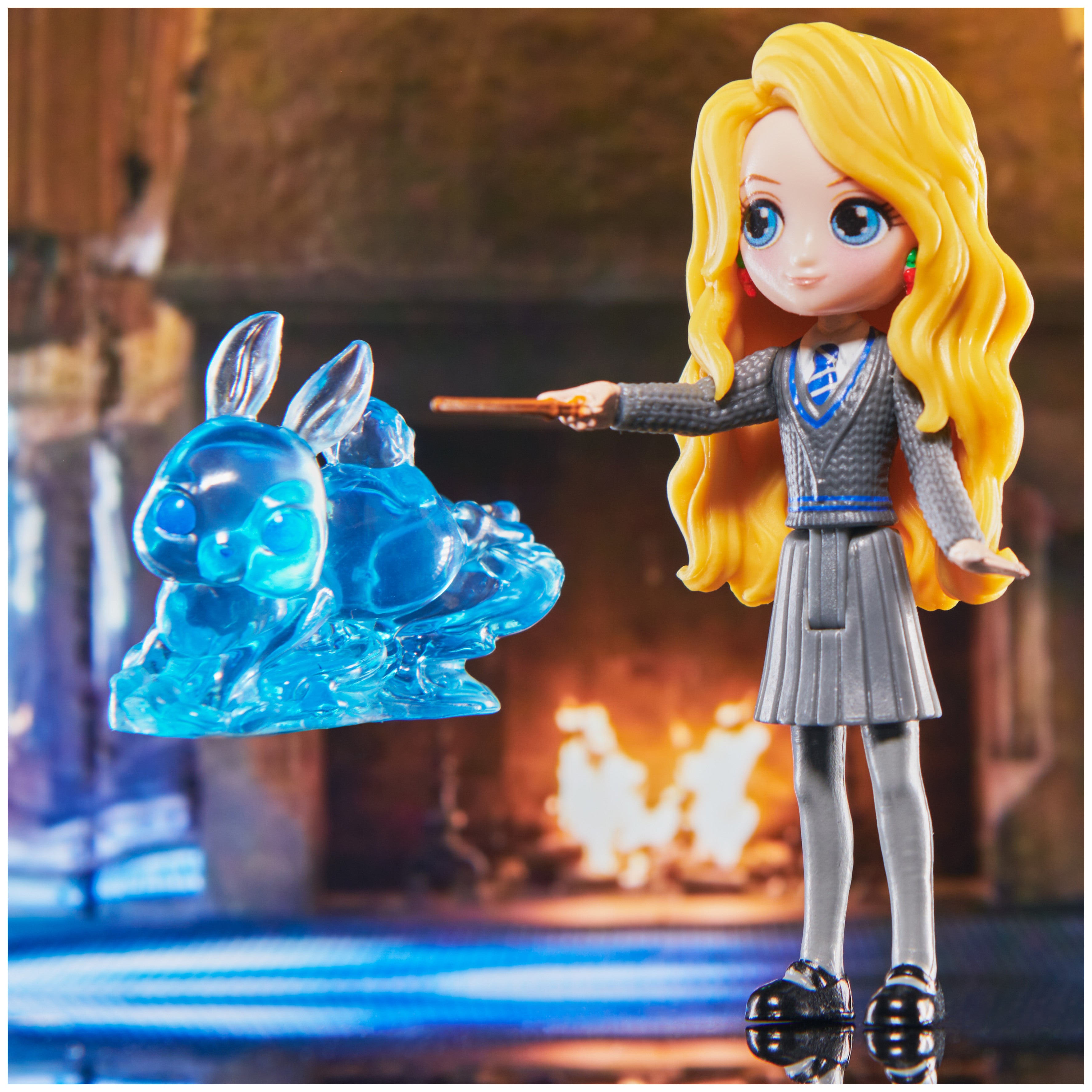 Wizarding World Harry Potter， Magical Minis Luna Lovegood and Cho Chang Patronus Friendship Set with 2 Creatures， Kids Toys for Ages 5 and up