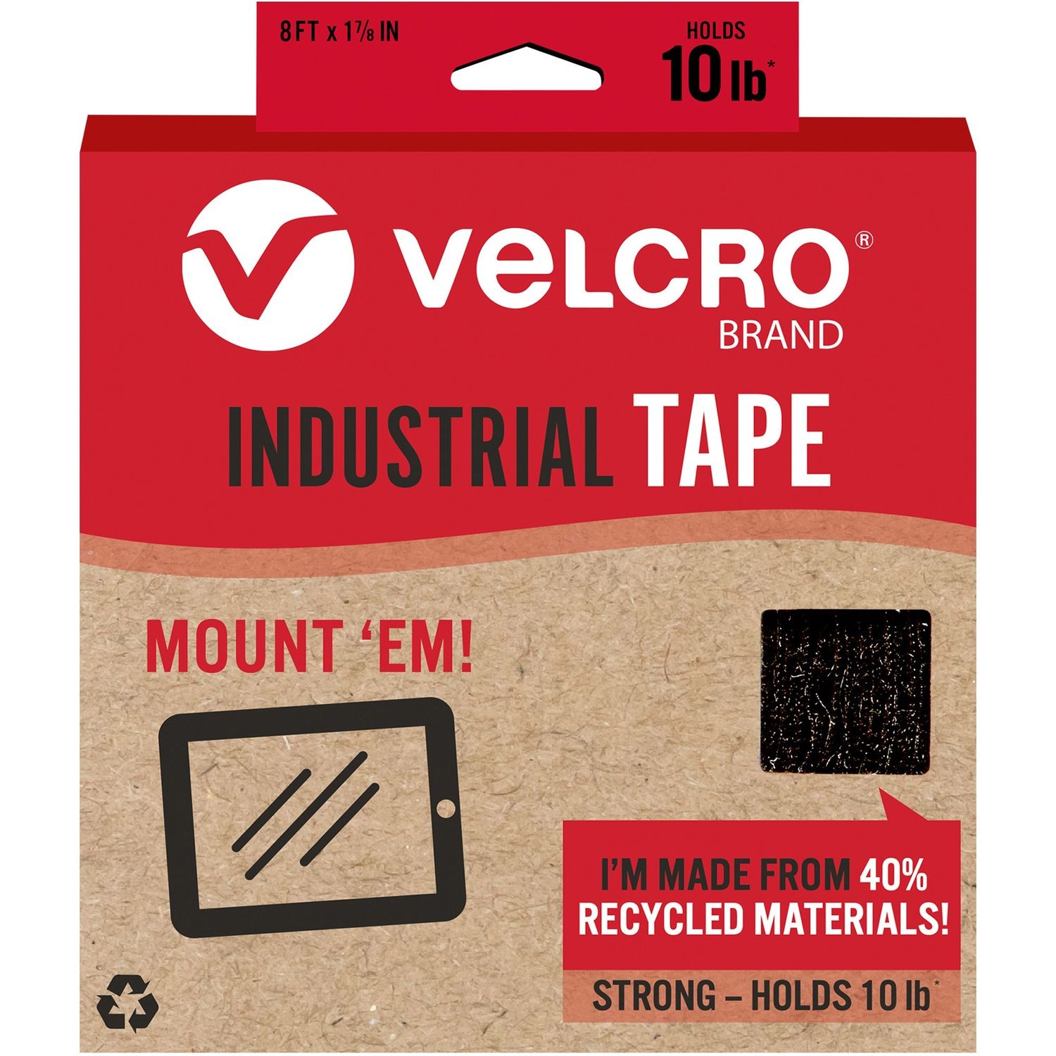 Eco Collection Adhesive Backed Tape by Velcro Companies VEK30190