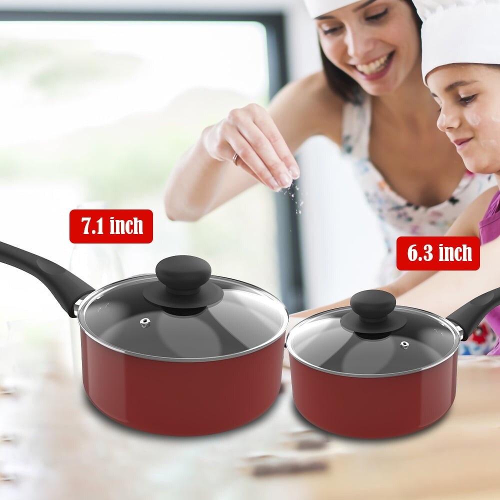 Aluminum oy Non Stick Cookware Set  Pots and Pans   8 Piece Set