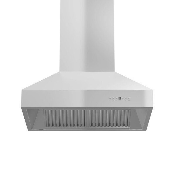 ZLINE Ducted Island Mount Range Hood with Remote Blower in Stainless Steel