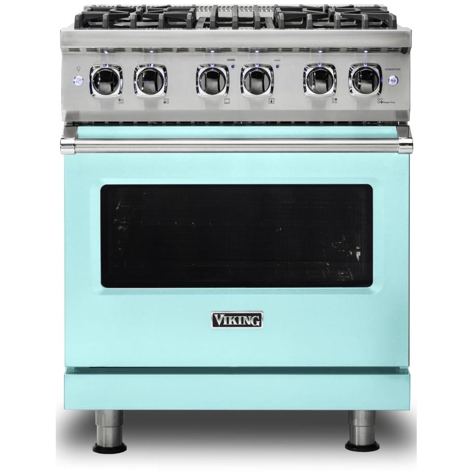 Viking 30-inch Freestanding Dual-Fuel Range with VariSimmer CVDR530-4BBWLP