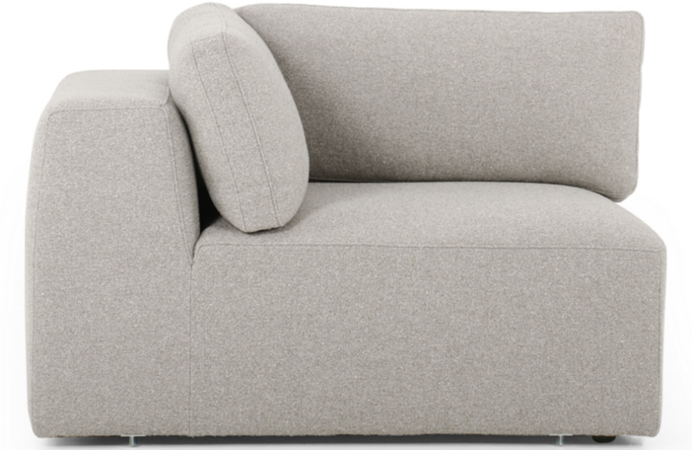 Basina Corner Sectional Piece   Transitional   Armchairs And Accent Chairs   by Marco Polo Imports  Houzz