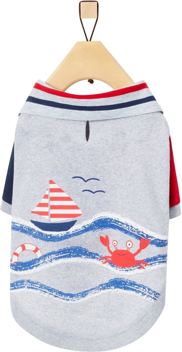 Frisco Nautical Polo Dog and Cat Shirt