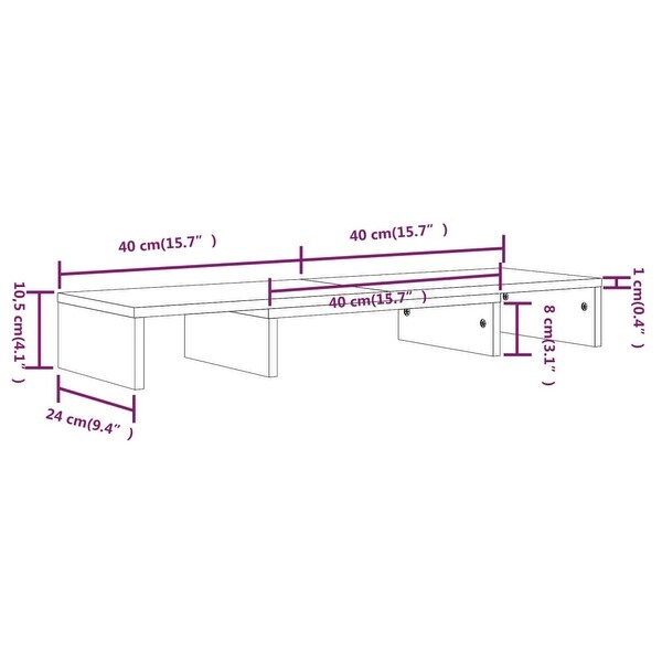 Monitor Stand Black 31.5