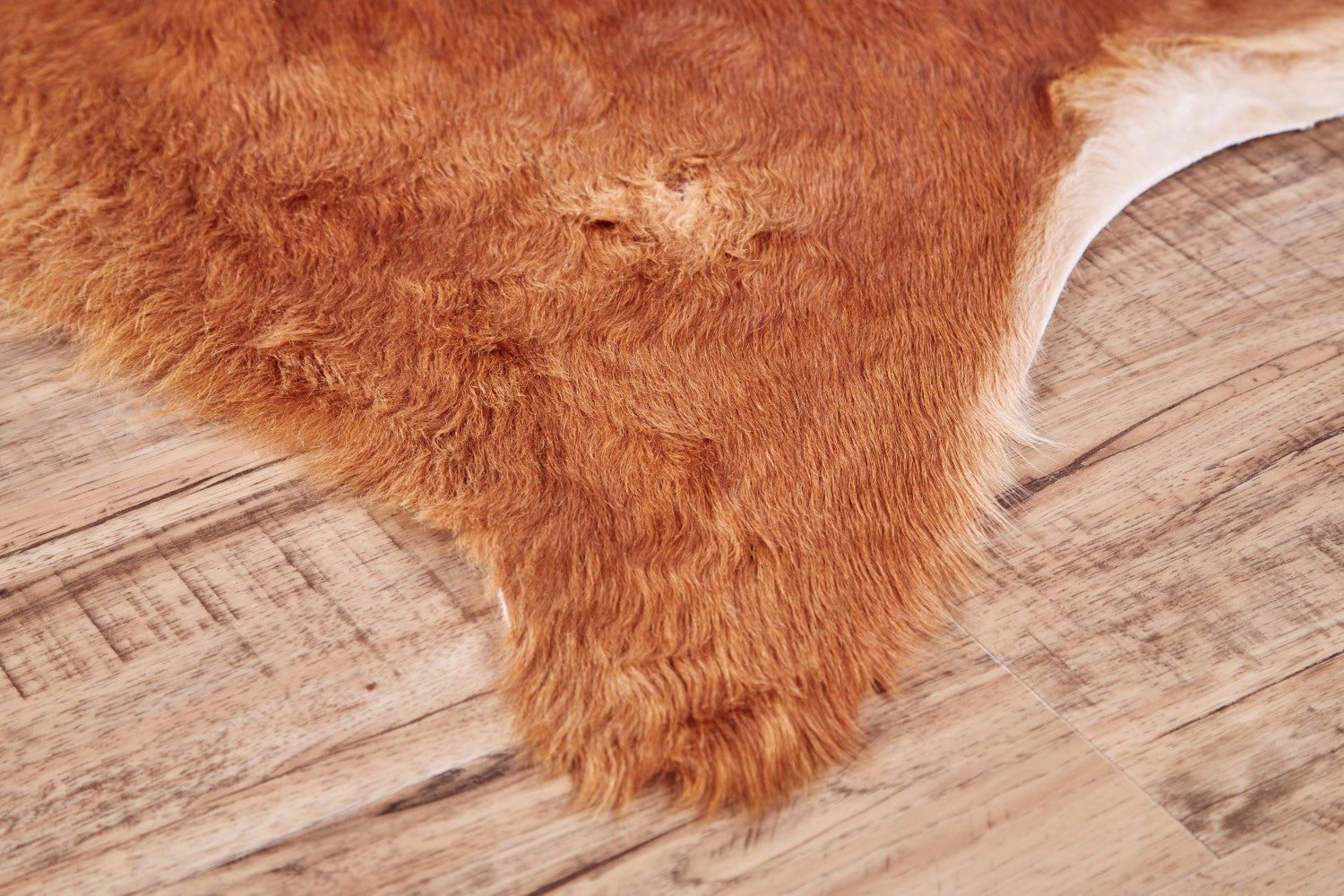 Oakdale Animal Hide Hand Made Brown/Tan Rug