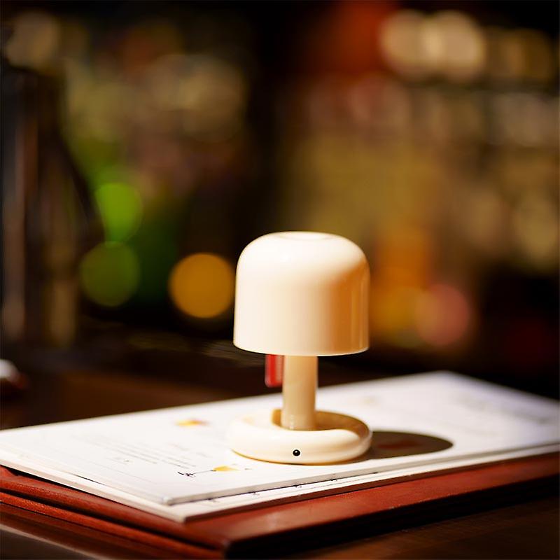 New Mini Desktop Sunset Night Lamp Creative Usb Rechargeable Mushroom Style Led Night Light For Coffee Bar Home Decor Bedroom