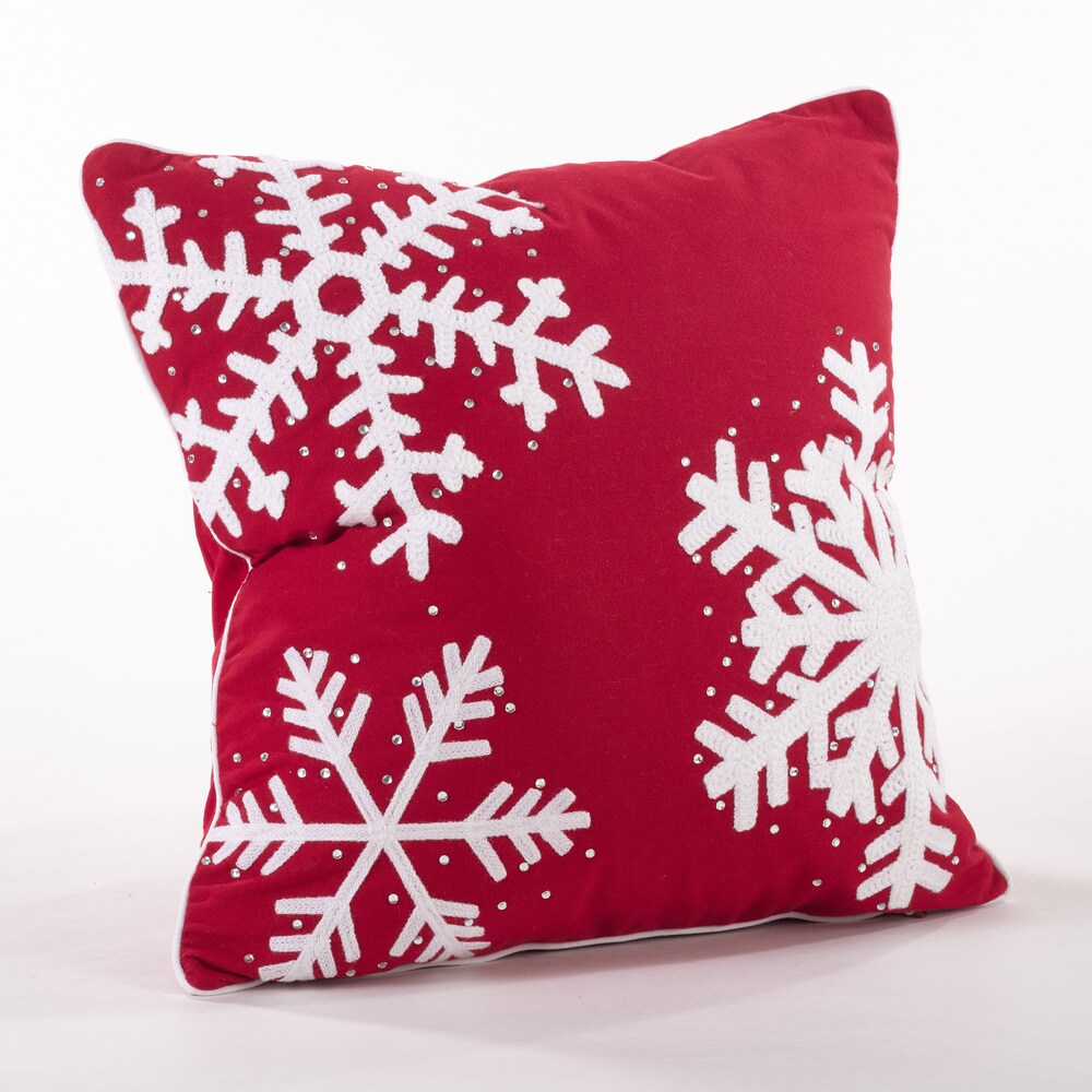 Studded Snowflake Throw Pillow