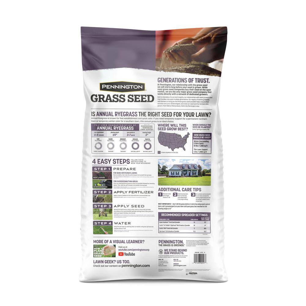 Pennington 50 lb. Annual Ryegrass Grass Seed 100082644