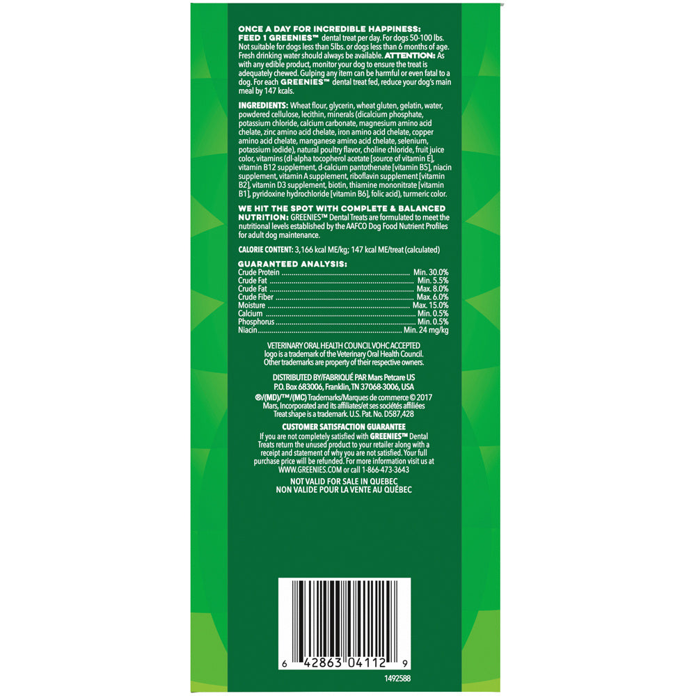 Greenies Large Original Dental Dog Chews andndash; Pet Empire and Supplies