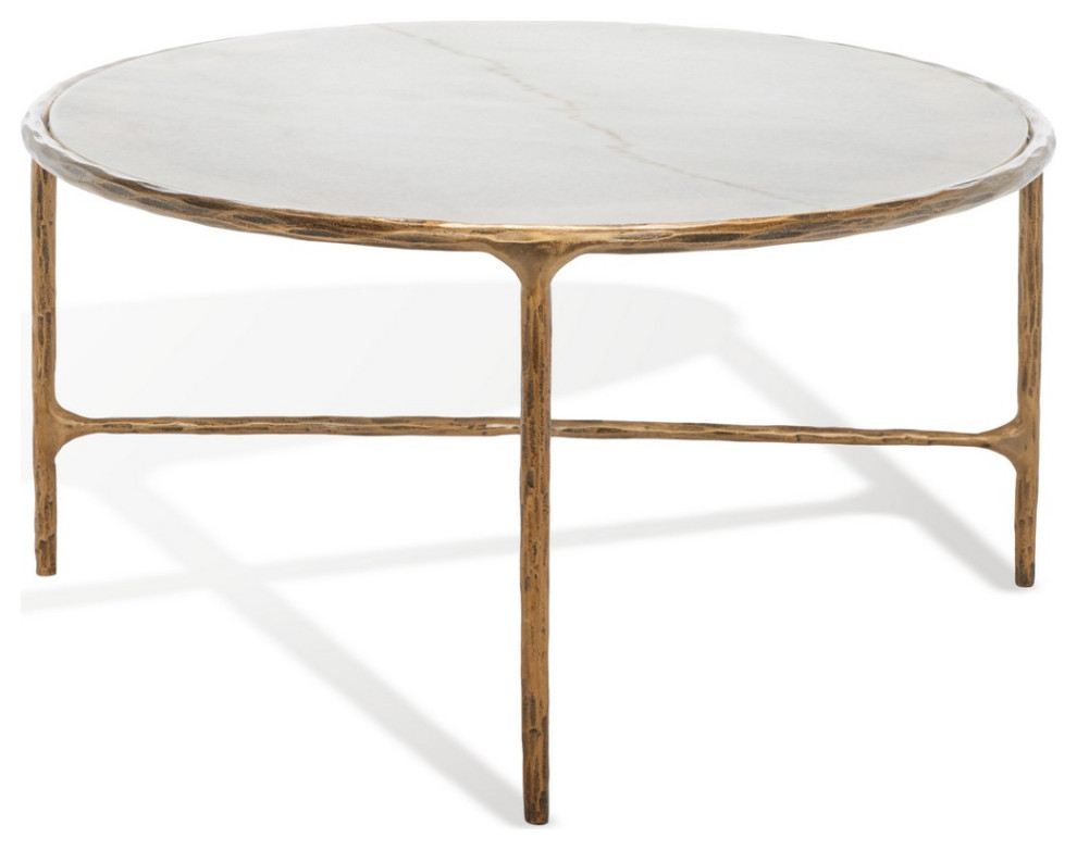 Safavieh Couture Jessa Oval Metal Coffee Table   Contemporary   Coffee Tables   by Safavieh  Houzz