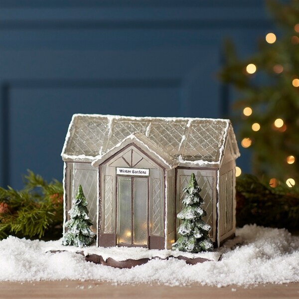 LED Winter Garden Greenhouse Christmas Tabletop Decoration 10