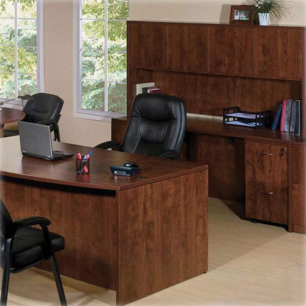 Lorell Essentials Series L-Shaped Reception Counter