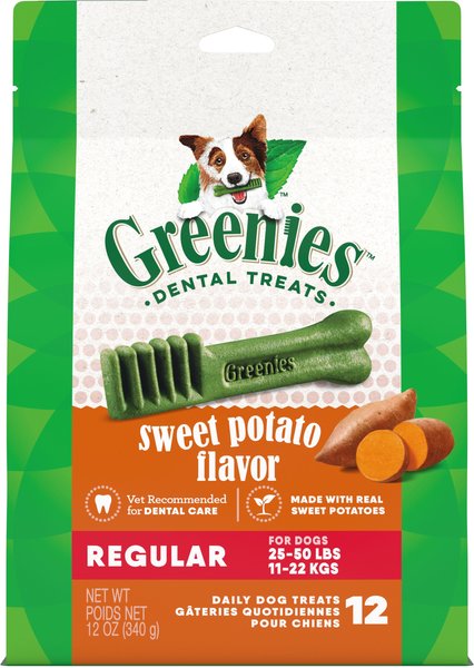 Greenies Regular Sweet Potato Natural Dental Dog Treats