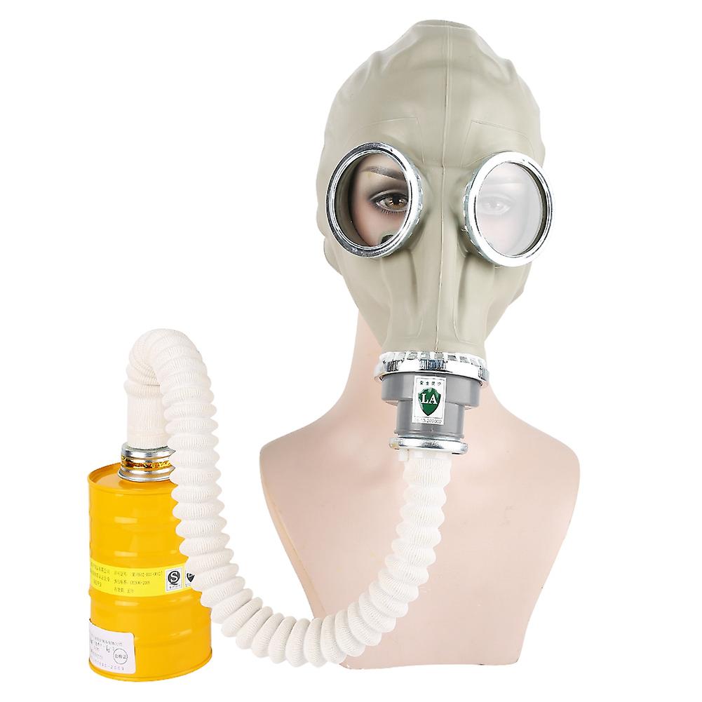 Natural Rubber Gas Mask Full Face Protective Respirator Without Canister