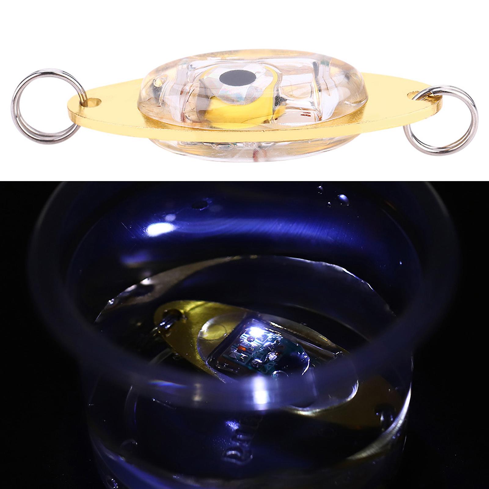 Led Deep Drop Underwater Eye Fish Attractor Lure Light Flashing Lamp For Fishing (blue)