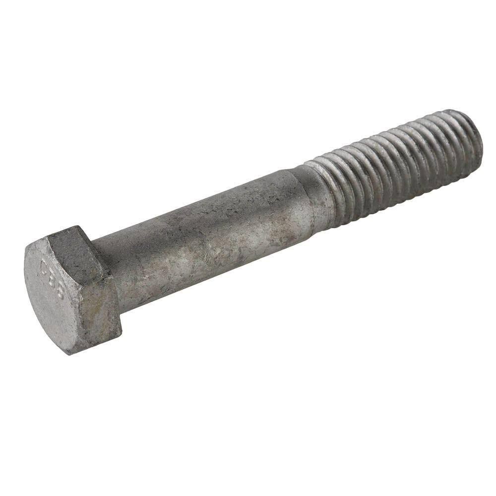 Everbilt 12 in. x 8 in. Galvanized Hex Bolt (15-Pack) 81030