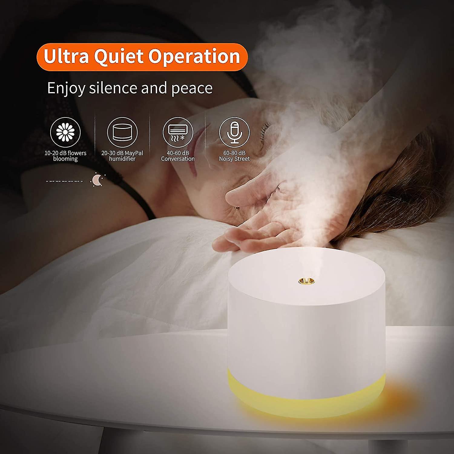 Humidifiers For Bedroom，cool Mist Humidifier，780ml Wireless Quiet Mini Humidifiers