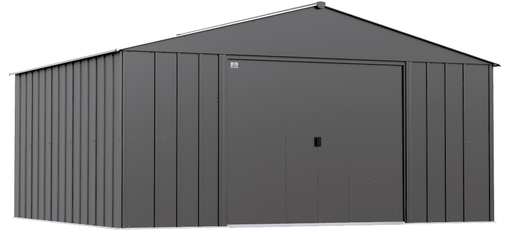 Arrow Classic Metal Shed, 14 x 12, Charcoal