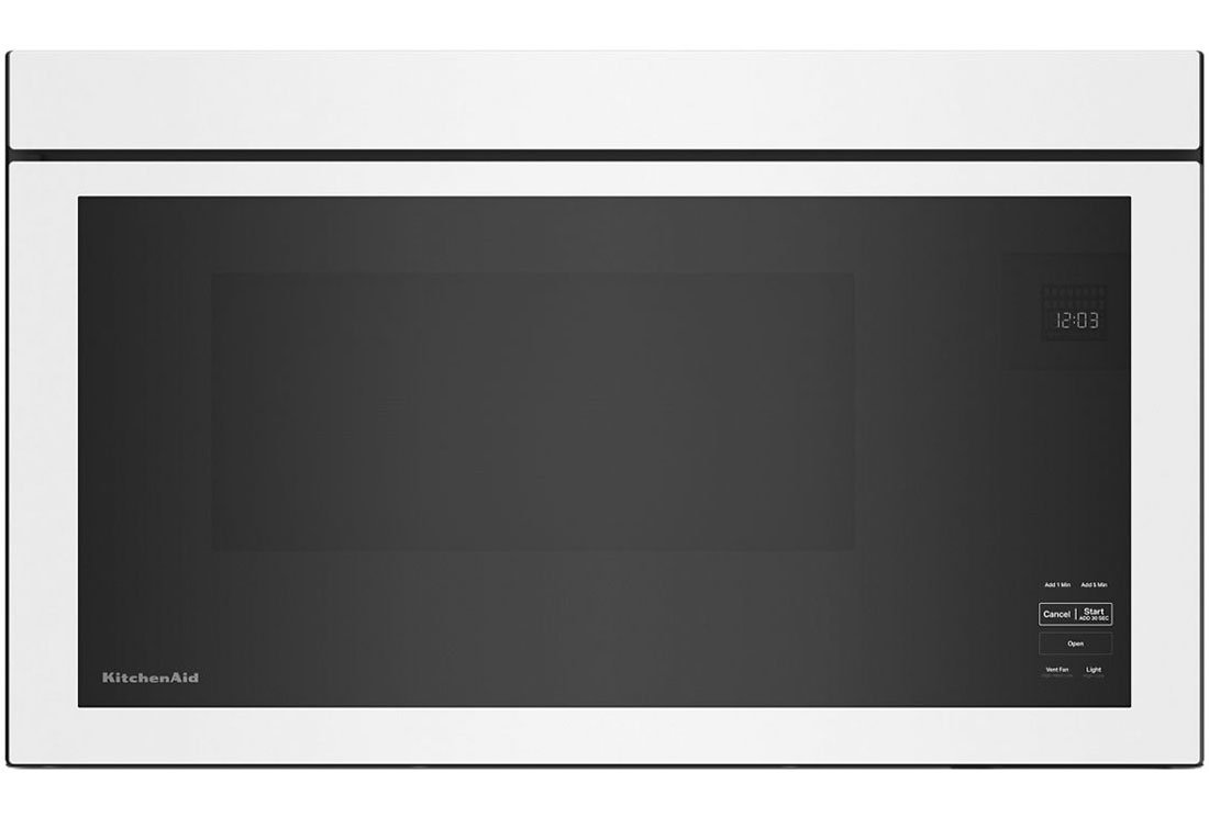 KitchenAid 1.1 Cu. Ft. Over-The-Range Microwave with Flush Built-In Design in White