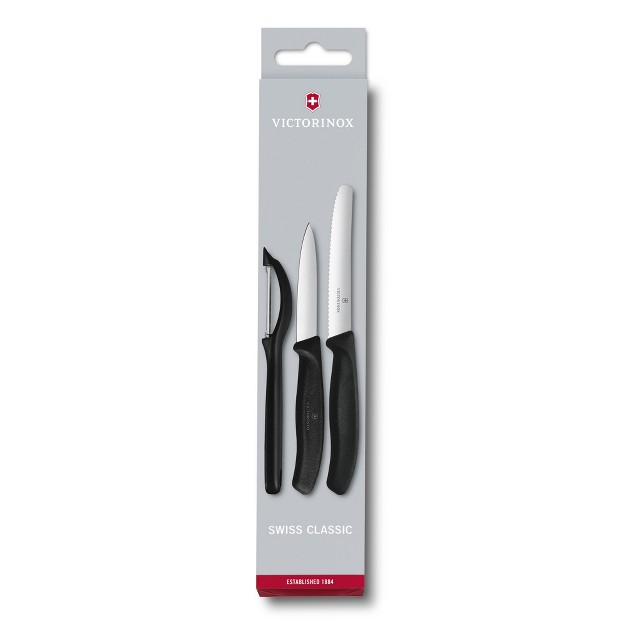 Victorinox Swiss Classic 3 Piece Paring Knife Set With Peeler