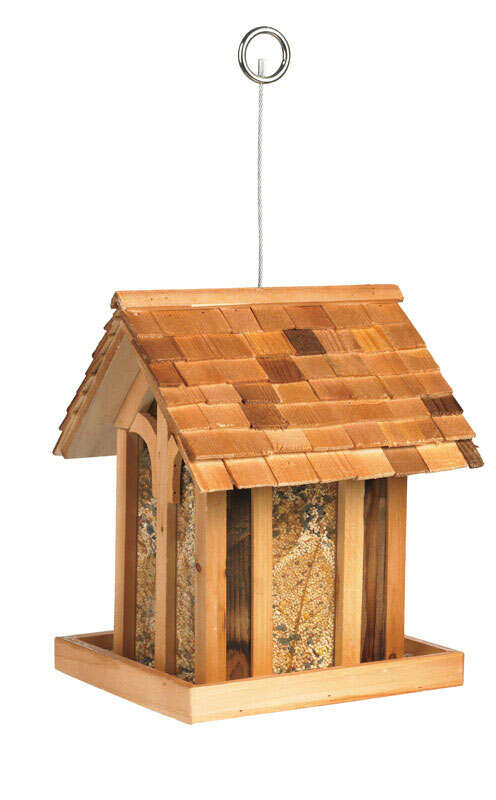 Perky-Pet Wild Bird 3.5 lb Cedar Mountain Chapel Bird Feeder 1 ports