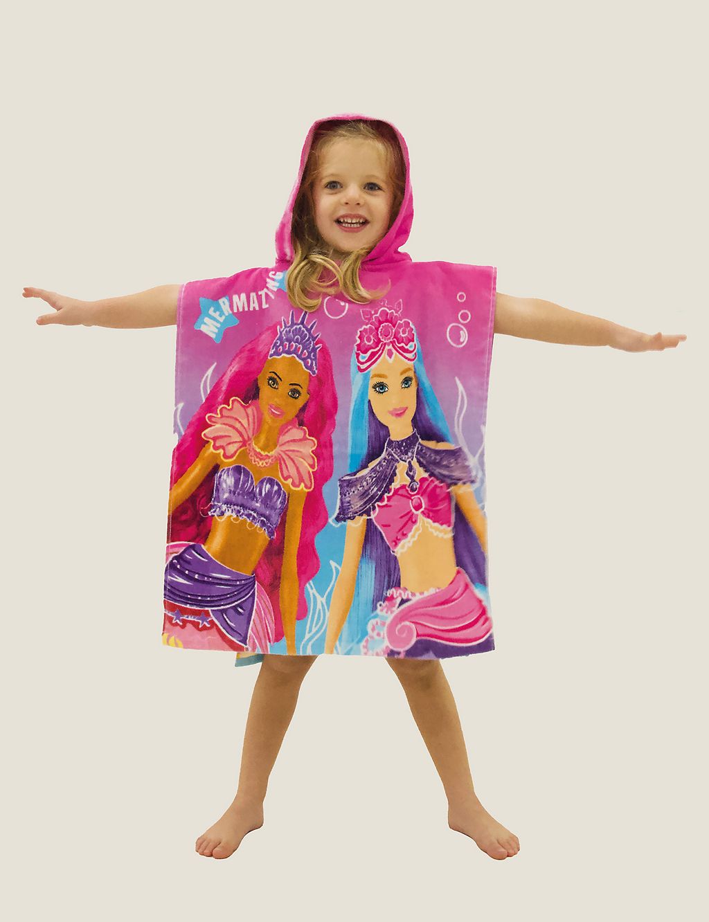 Pure Cotton Barbie? Kids' Hooded Towel