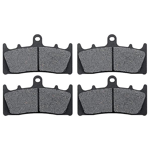 Front Brake Pads Compatible with 2000-2003 Kawasaki ZX12R - Non-Metallic Organic NAO Brake Pads Set