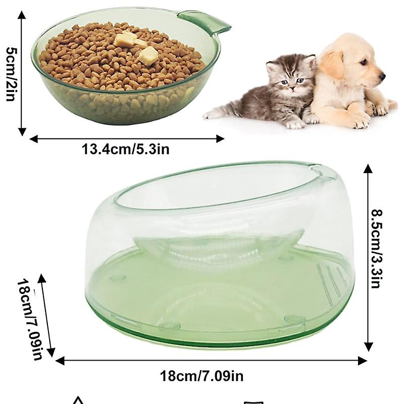 Durable tilted raised pet bowls