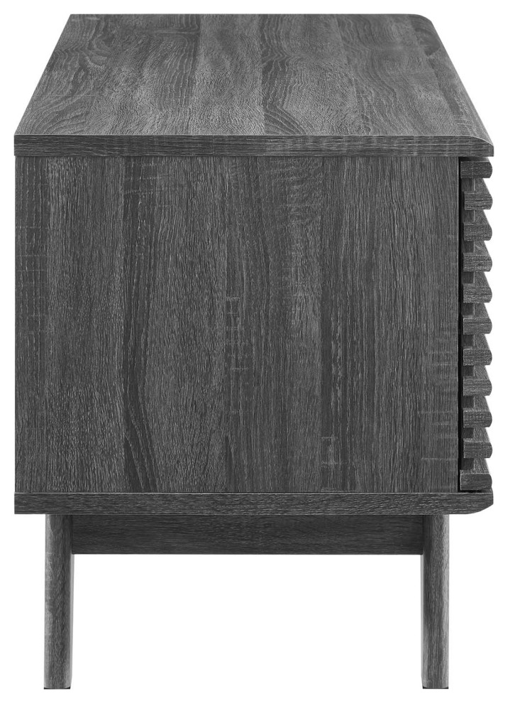 Render Vinyl Record Display Stand   Midcentury   Media Cabinets   by Modway  Houzz